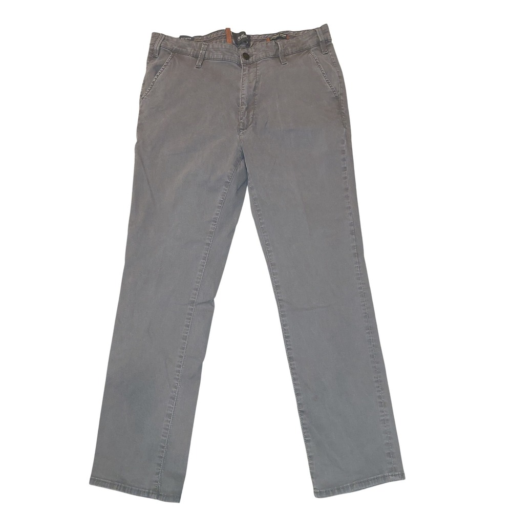 34 Heritage Charisma Chino Grey Comfort Rise Classic Fit Pants 38x30 Preppy Luxe